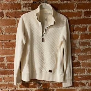 NWT L.L.Bean quarter zip quilted pullover